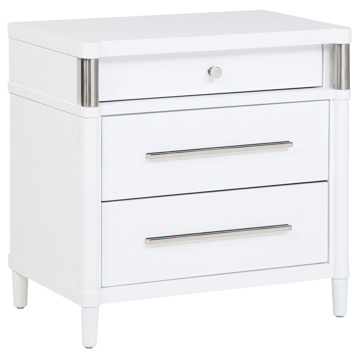 Gracemont Upholstered Panel Bed & Bedroom Collection - 3-Drawer Nightstand