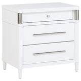 Gracemont Upholstered Panel Bed & Bedroom Collection - 3-Drawer Nightstand