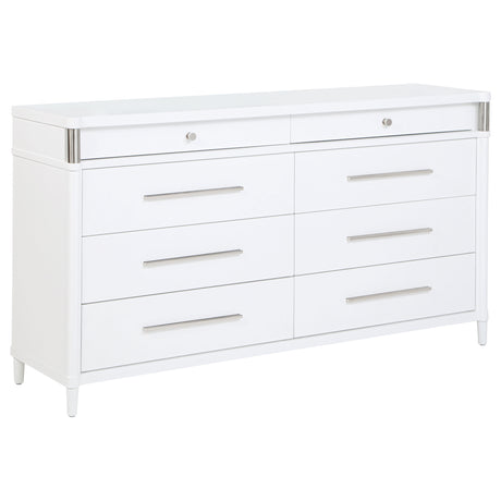 Gracemont Upholstered Panel Bed & Bedroom Collection - 8-Drawer Dresser