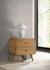Robyn Mid-Century Platform Bed & Bedroom Sets - Tufted Beige Headboard in Light Ash, Twin to California King - lifestyle