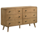 Robyn Mid-Century Platform Bed & Bedroom Sets - 6-Drawer Dresser
