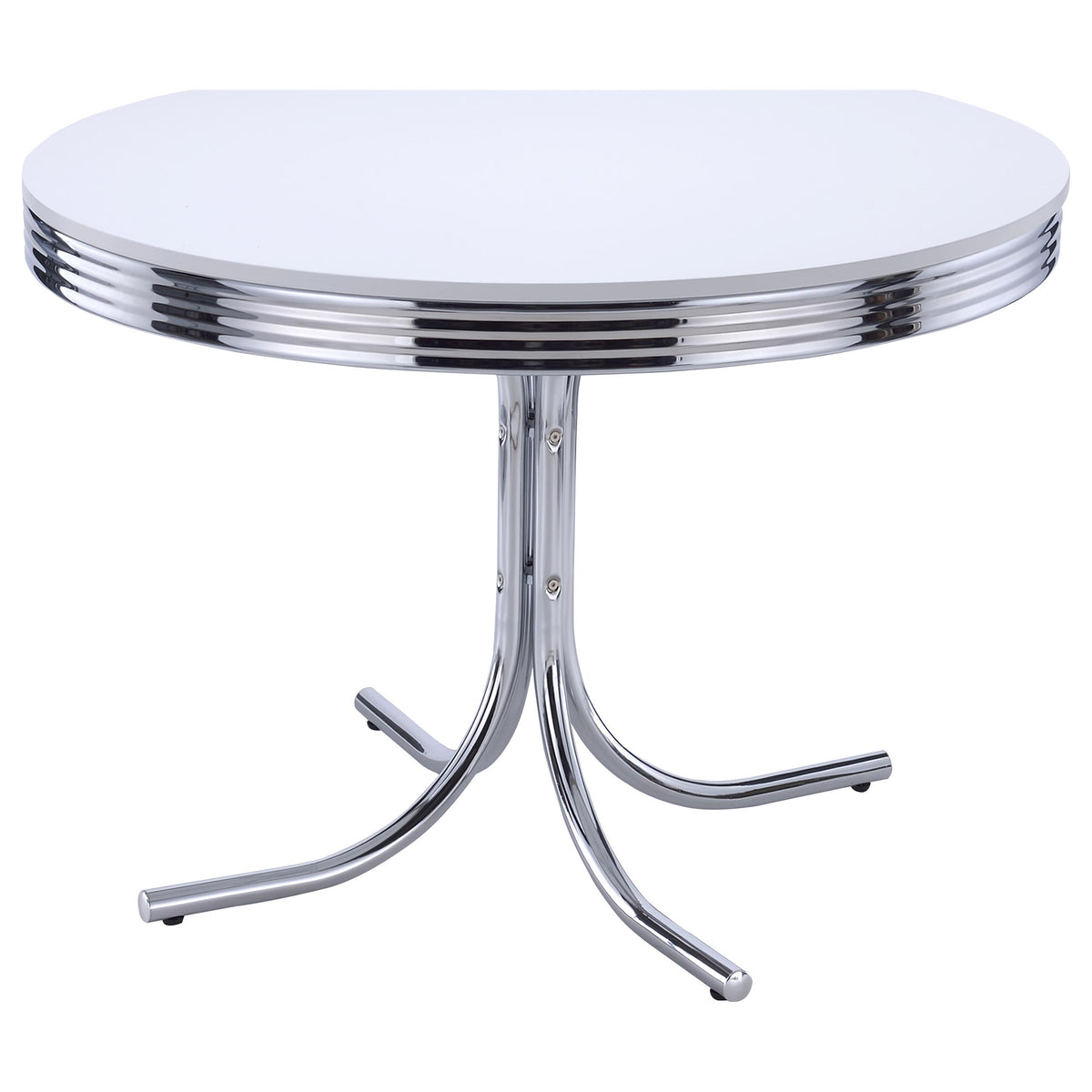 Retro 42" Round Diner Dining Table & 5-Piece Sets - 42" Round Table Only