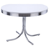 Retro 42" Round Diner Dining Table & 5-Piece Sets - 42" Round Table Only