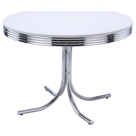 Retro 42" Round Diner Dining Table & 5-Piece Sets - 42" Round Table Only