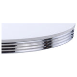 Retro 42" Round Diner Dining Table & 5-Piece Sets - White & Chrome with Black or Red Chairs – view 5