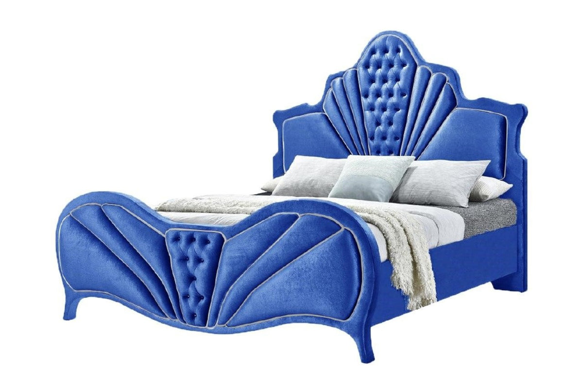 Dante Channel-Tufted Velvet Bedroom Collection