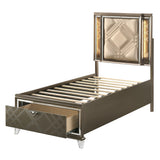 Skylar Storage Bed with LED Headboard