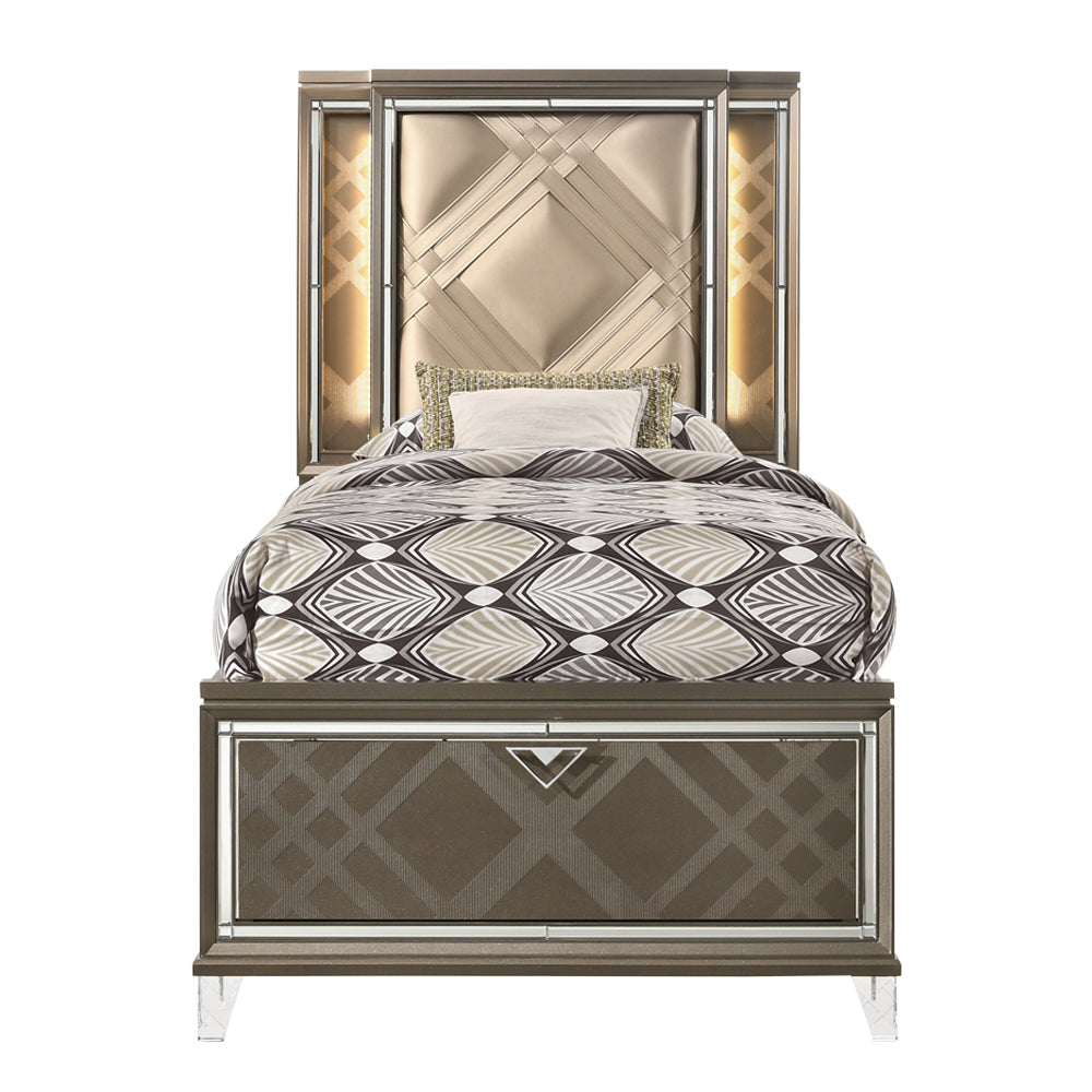 Skylar Storage Bed with LED Headboard