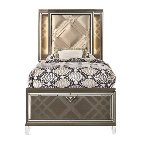 Skylar Storage Bed with LED Headboard