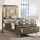 Skylar Storage Bed with LED Headboard
