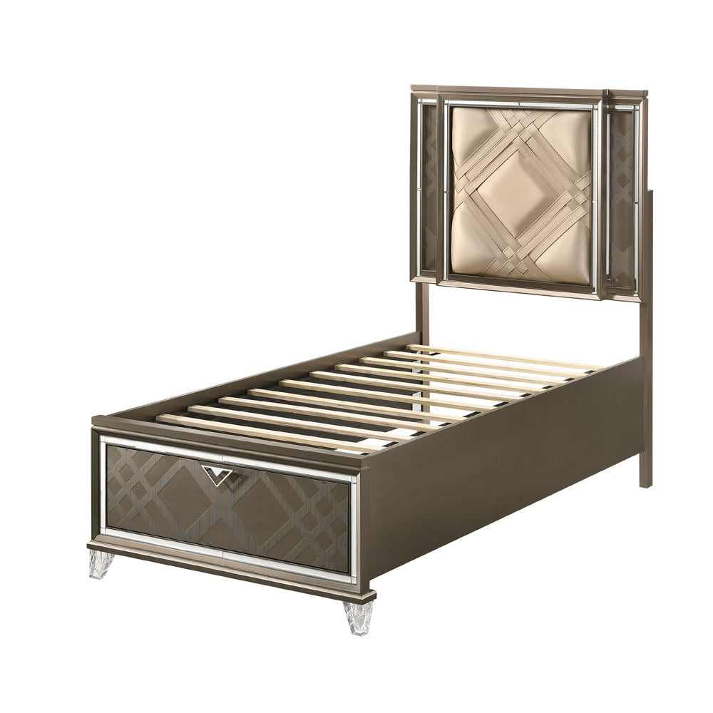 Skylar Storage Bed with LED Headboard
