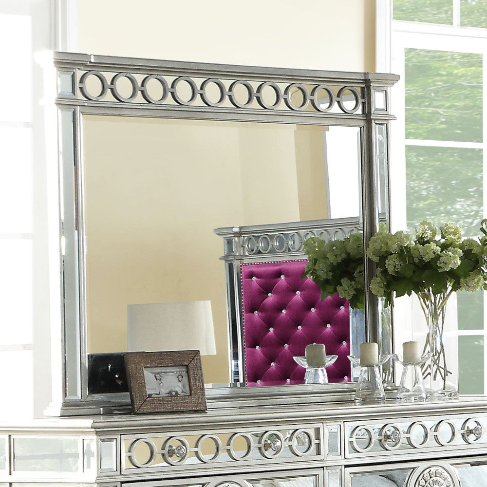 Varian Glam Mirrors & Tufted Bench
