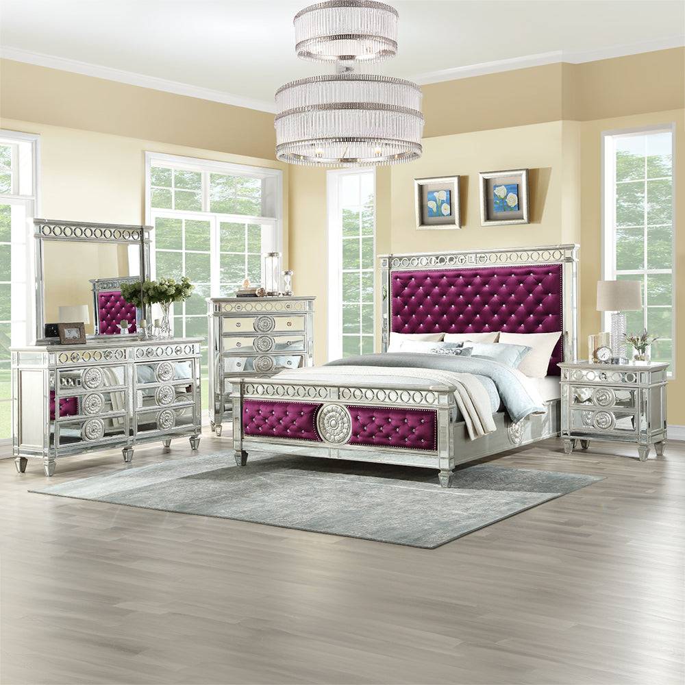 Varian Glam Mirrors & Tufted Bench