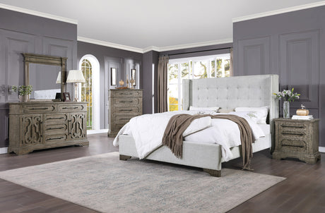 Artesia Upholstered Twin Daybed & 5-Drawer Chest