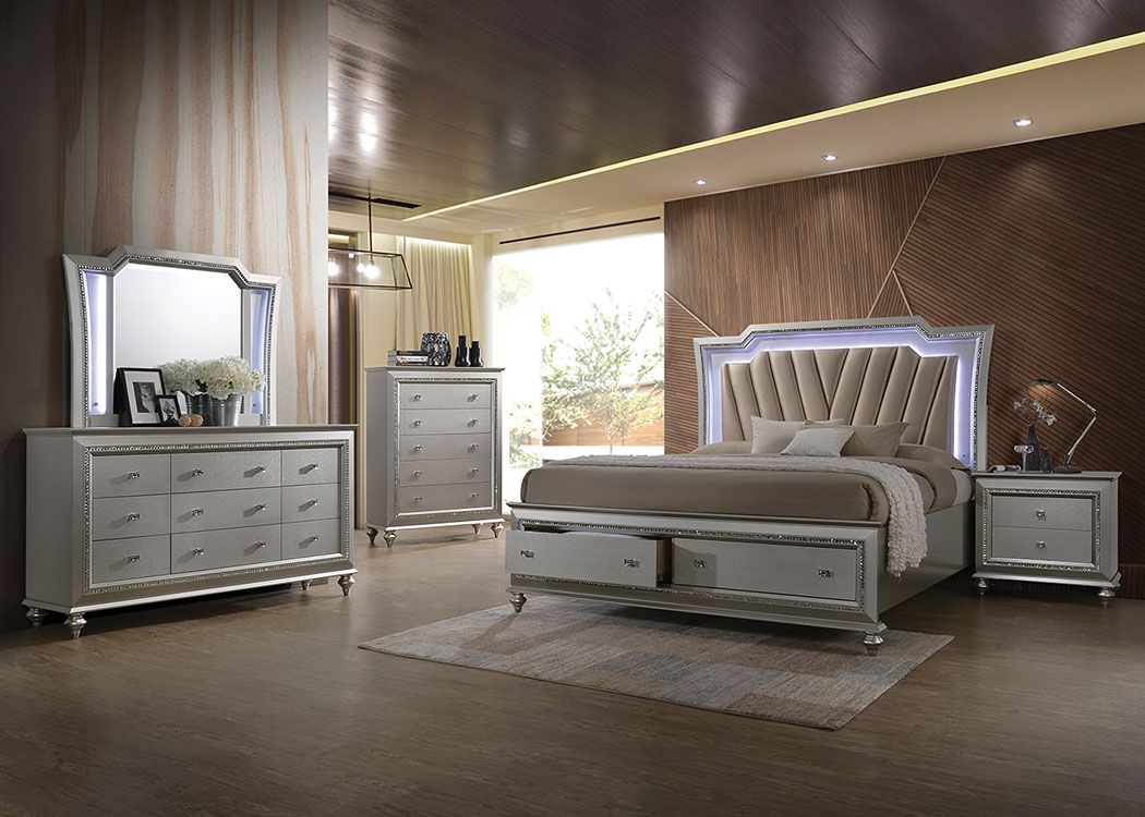 Kaitlyn LED Storage Bedroom Collection