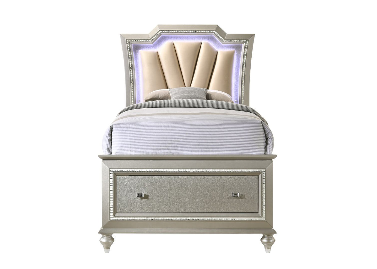 Kaitlyn Glam LED Youth Bed