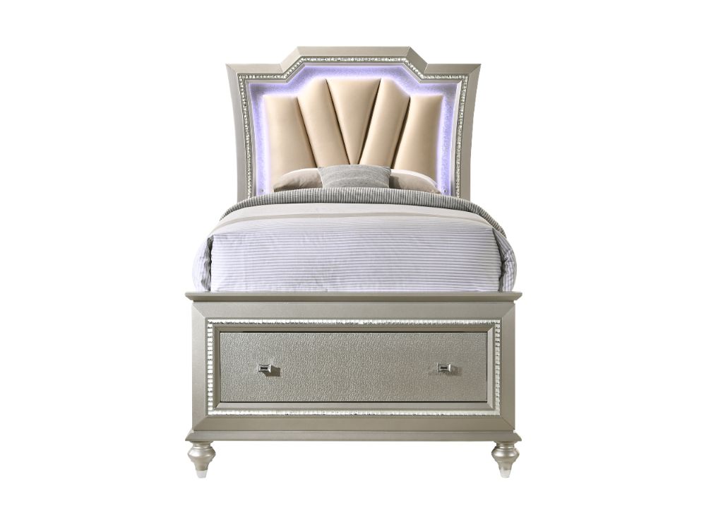 Kaitlyn Glam LED Youth Bed