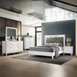 Chelsie Channel-Tufted Upholstered Queen Bed & Nightstand