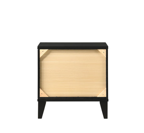 Chelsie Channel-Tufted Upholstered Queen Bed & Nightstand