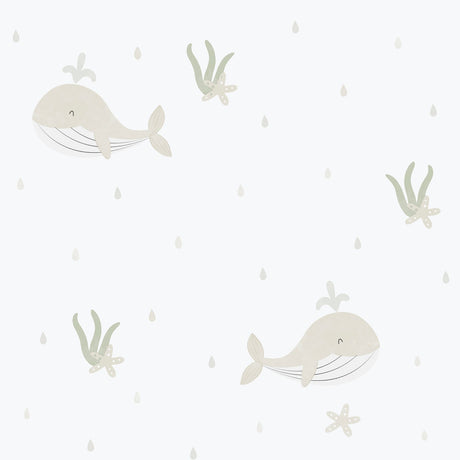 Galerie Bambino Little Whales Wallpaper