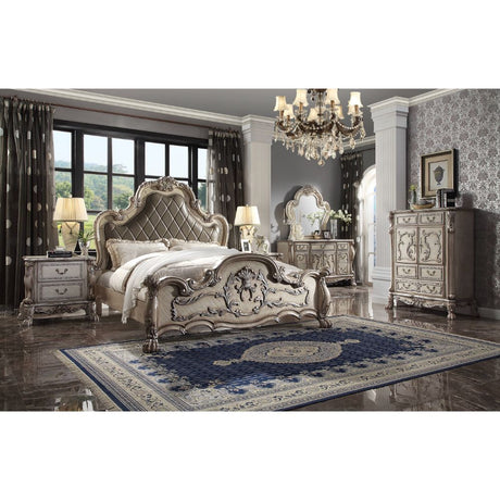 Dresden Rococo Upholstered Bedroom & Vanity Collection