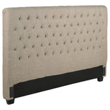 Chloe Button-Tufted Upholstered Bed or Headboard - Eastern King