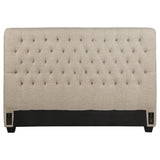 Chloe Button-Tufted Upholstered Bed or Headboard - Queen