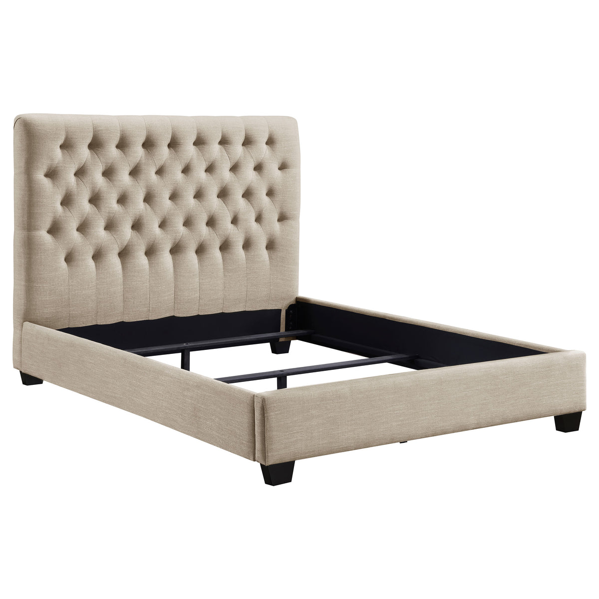 Chloe Button-Tufted Upholstered Bed or Headboard - Queen