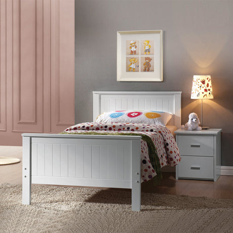 Bungalow Beadboard Twin Panel Bed