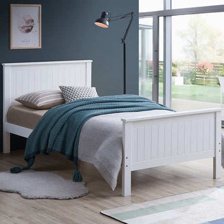 Bungalow Beadboard Twin Panel Bed