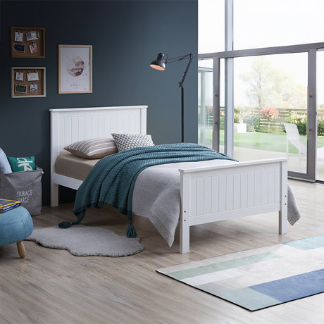 Bungalow Beadboard Twin Panel Bed