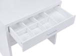 Harvey Vanity Set with Sliding Jewelry Mirror & Lift-Top Storage Stool - White – view 10