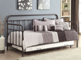 Livingston Metal Spindle Bed & Daybed with Trundle - Farmhouse Dark Bronze, Twin to Eastern King - lifestyle