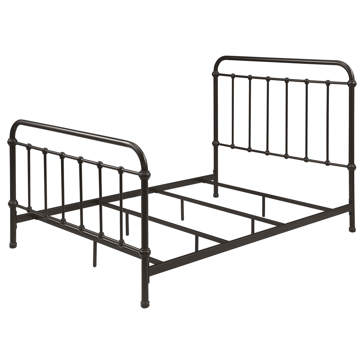 Livingston Metal Spindle Bed & Daybed with Trundle - Farmhouse Dark Bronze, Twin to Eastern King