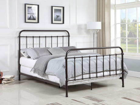 Livingston Metal Spindle Bed & Daybed with Trundle - Farmhouse Dark Bronze, Twin to Eastern King - lifestyle