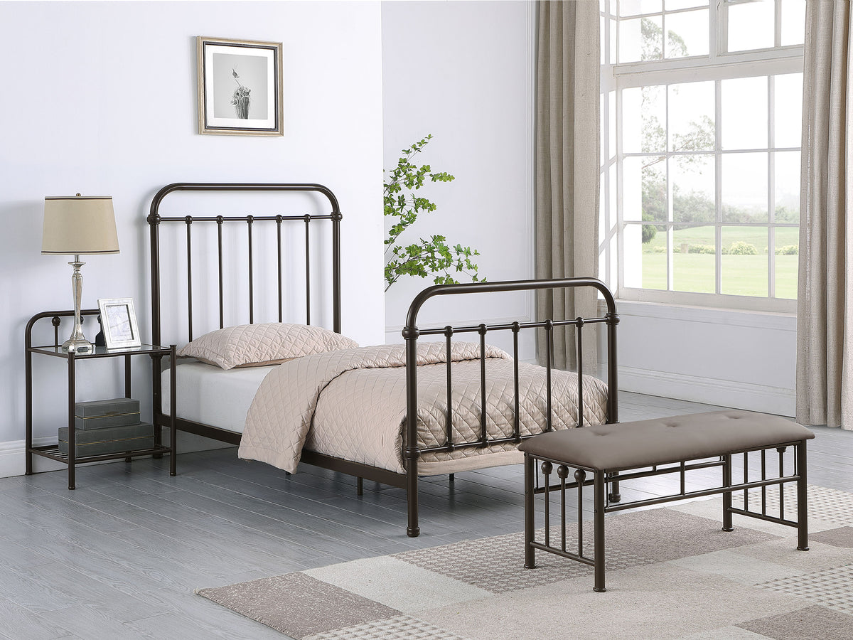 Livingston Metal Spindle Bed & Daybed with Trundle - Farmhouse Dark Bronze, Twin to Eastern King – view 19