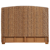 Laughton Hand-Woven Banana Leaf Panel Bed, Headboard & Storage Bench - Coastal Amber with Mahogany, Queen to Cal King – view 14