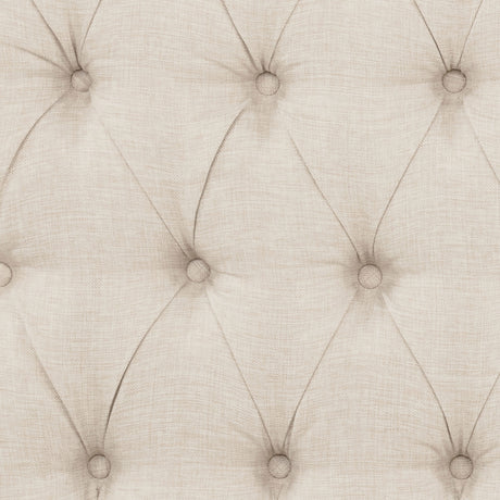 Devon Chesterfield Upholstered Panel Bed or Headboard - Button Tufted Beige with Nailhead Trim, Full to California King – view 19