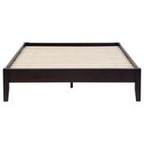 Hounslow Universal Platform Bed Frame - Fully Slatted, No Foundation Needed in Cappuccino, Twin to California King – view 14