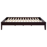 Hounslow Universal Platform Bed Frame - Fully Slatted, No Foundation Needed in Cappuccino, Twin to California King – view 16