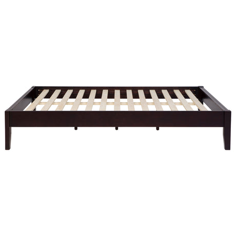 Hounslow Universal Platform Bed Frame - Fully Slatted, No Foundation Needed in Cappuccino, Twin to California King – view 16