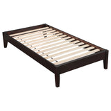 Hounslow Universal Platform Bed Frame - Fully Slatted, No Foundation Needed in Cappuccino, Twin to California King – view 7