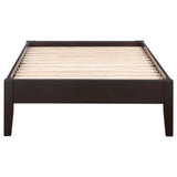 Hounslow Universal Platform Bed Frame - Fully Slatted, No Foundation Needed in Cappuccino, Twin to California King – view 8