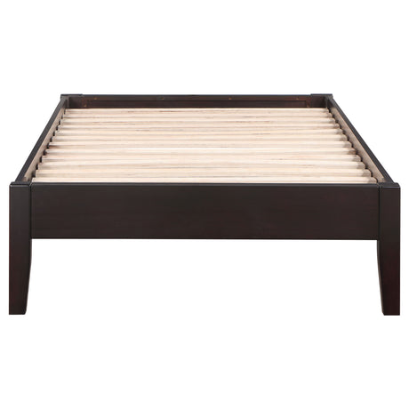 Hounslow Universal Platform Bed Frame - Fully Slatted, No Foundation Needed in Cappuccino, Twin to California King – view 8