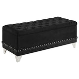 Barzini Upholstered Wingback Bed - Tufted Storage Bench