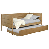 Calinda Twin Panel Daybed with Trundle - Rustic Natural Pine Finish – view 3