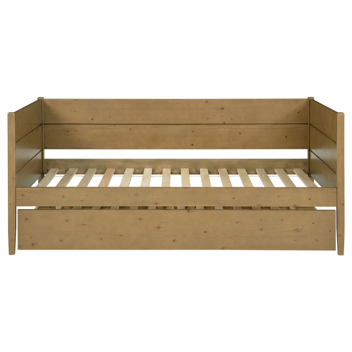 Calinda Twin Panel Daybed with Trundle - Rustic Natural Pine Finish – view 5
