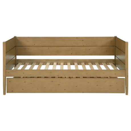 Calinda Twin Panel Daybed with Trundle - Rustic Natural Pine Finish – view 5