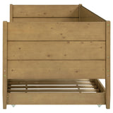 Calinda Twin Panel Daybed with Trundle - Rustic Natural Pine Finish – view 7