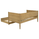 Calinda Twin Panel Daybed with Trundle - Rustic Natural Pine Finish – view 9